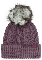 The North Face Women's Oh Mega Fur Pom Beanie, Gray