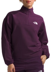 The North Face Women's Tekware Grid 1/4 Zip Pullover, Large, Purple