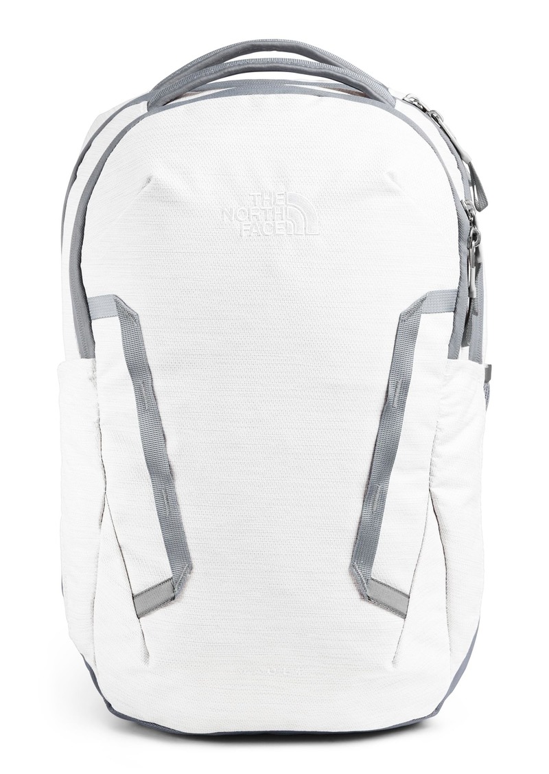 THE NORTH FACE Women's Vault Everyday Laptop Backpack - PFAS Free TNF White Metallic Mélange/Mid Grey-NPF