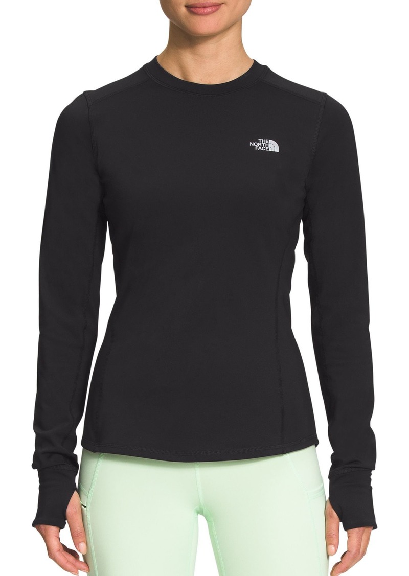 The North Face Women's Winter Warm Essential Crew Long Sleeve Shirt, Small, Black