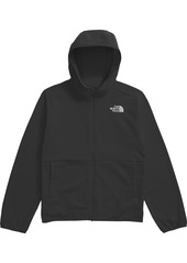 The North Face Youth Glacier Full Zip Hooded Jacket, Small, Brown