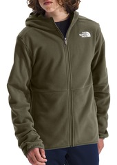 The North Face Youth Glacier Full Zip Hooded Jacket, XL, Brown