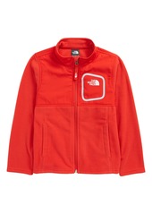 The North Face Kids' Peril Glacier Fleece Track Jacket in Horizon Red at Nordstrom