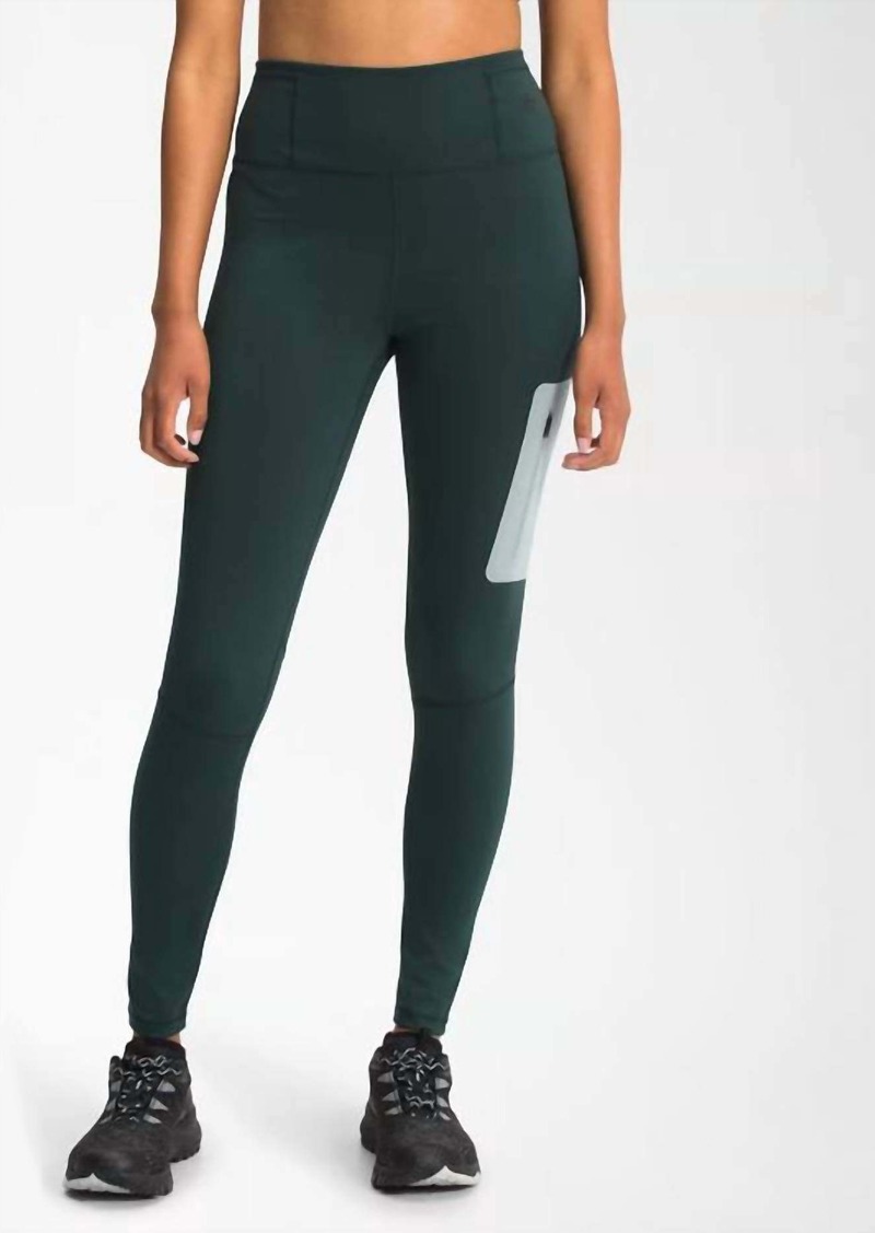 The North Face Women's Paramount Tight Leggings In Dark Sage Green/silver Blue