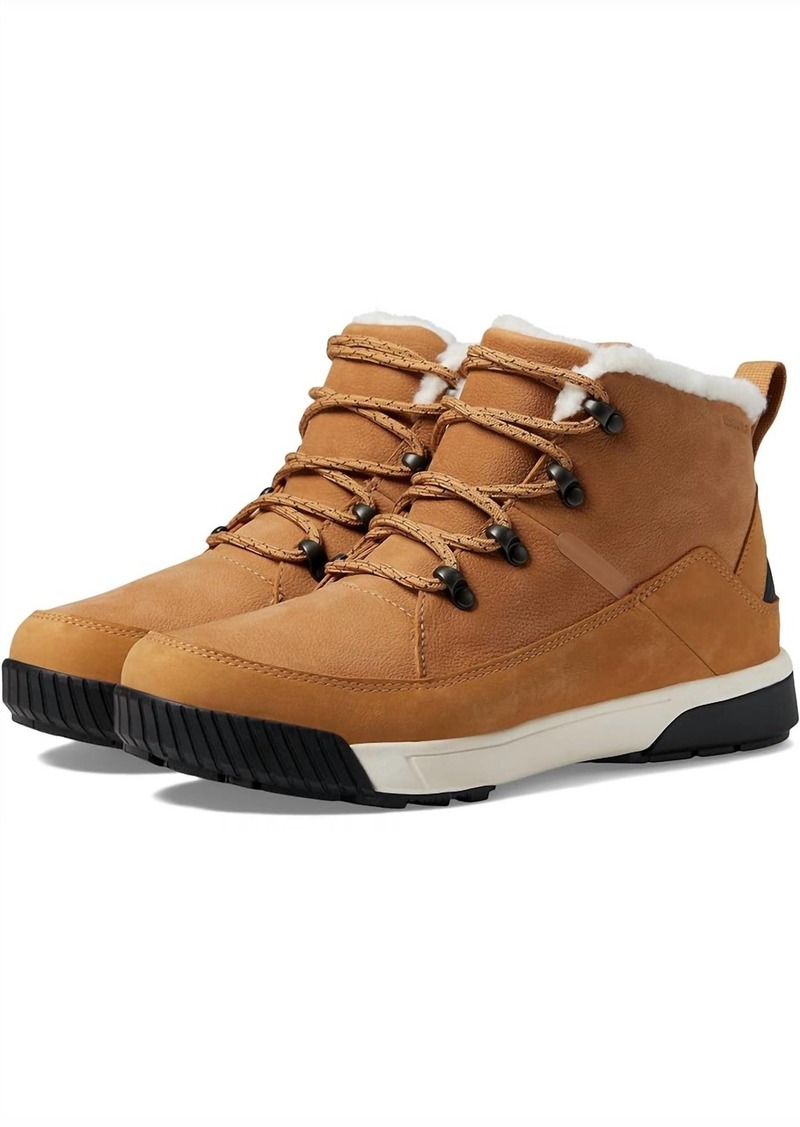 The North Face Women's Sierra Mid Lace Waterproof Shoes In Almond Butter