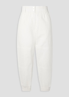 THE RANGE - Arid cropped cotton tapered pants - White - XS
