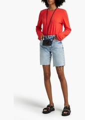 THE RANGE - Cropped Supima cotton-blend jersey top - Orange - M