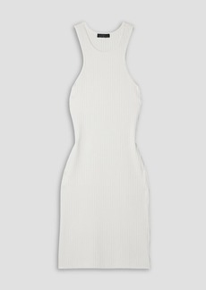 THE RANGE - Ribbed stretch-cotton jersey mini dress - White - XS