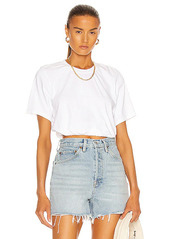 The Range Substance Jersey Bubble Cropped Short Sleeve Top