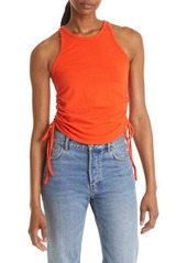 The Range Drawstring Ruched Tank in Fuego at Nordstrom