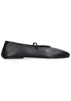 The Row 10mm Elastic Ballet Leather Flats