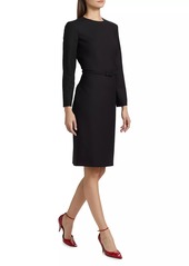 The Row Angeline Wool Belted Dress