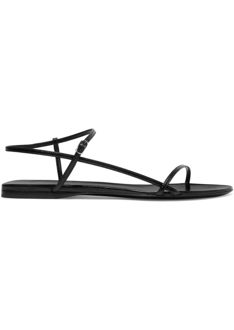 bare leather sandals