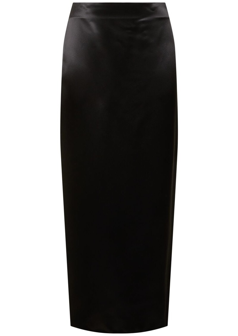 The Row Bartelle Satin Long Skirt