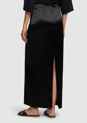 The Row Bartelle Satin Long Skirt