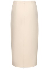 The Row Bartellette Brushed Cashmere Midi Skirt