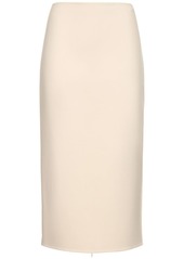The Row Bartellette Brushed Cashmere Midi Skirt