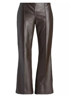 The Row Beck Leather Crop Flare Pants