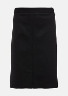 The Row Benson wool-blend midi skirt