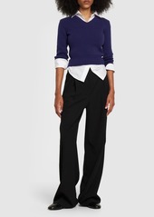 The Row Cael Cashmere Blend Knit Sweater