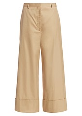 The Row Carter Wide-Leg Cotton Trousers