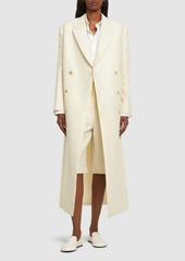 The Row Catena Wool & Silk Twill Long Coat