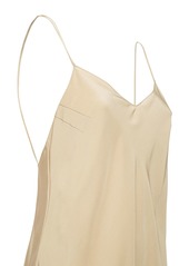 The Row Clarabella Silk Blend Satin Slip Dress