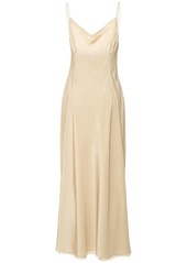 The Row Clarabella Silk Blend Satin Slip Dress