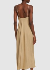 The Row Clarabella Silk Blend Satin Slip Dress