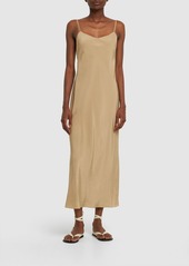 The Row Clarabella Silk Blend Satin Slip Dress