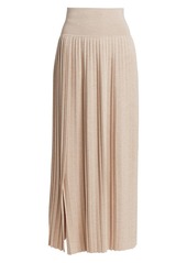 The Row Coraline Wool & Silk Pleated Midi Skirt