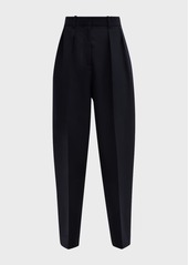 The Row Corby Pleated Tapered Wool Pants