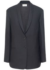 The Row Cowal Wool & Mohair Twill Blazer