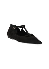 The Row Cyd Suede Ballerina Flats