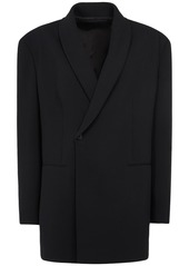 The Row Diomede Wool Blend Shawl Collar Jacket
