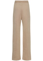 The Row Egle Wool & Silk Blend Jersey Sweatpants