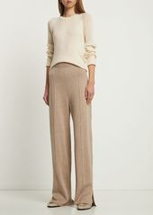 The Row Egle Wool & Silk Blend Jersey Sweatpants