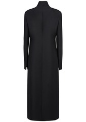 The Row Egle Wool & Silk Satin Long Coat