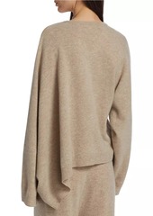 The Row Erminia Draped Cashmere Sweater