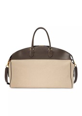 The Row George Leather & Canvas Duffel Bag