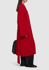 The Row Ghali Belted Cashmere Knit Long Coat