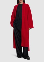 The Row Ghali Belted Cashmere Knit Long Coat