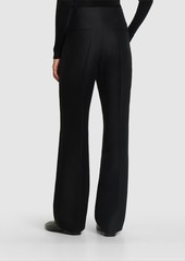 The Row Hector Wool & Silk Straight Pants