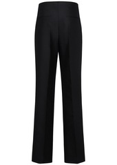 The Row Hector Wool & Silk Straight Pants