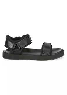 The Row Hook and Loop Leather Sport Sandals