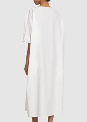 The Row Isora Cotton & Silk Midi Dress