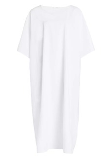 The Row Isora Cotton-Silk Oversized Midi Dress