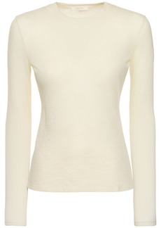 The Row Iverness Cashmere Long Sleeve Top