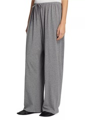 The Row Lanuit Cotton Wide-Leg Lounge Pants