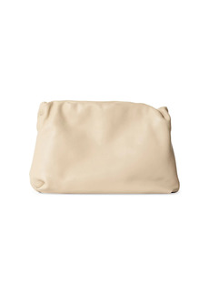 The Row Large Bourse Leather Clutch